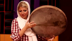 دف نوازی عسل ملک زاده؛ ملکه ی...