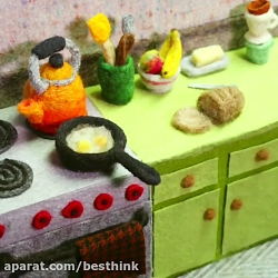 آشپزی با پشم