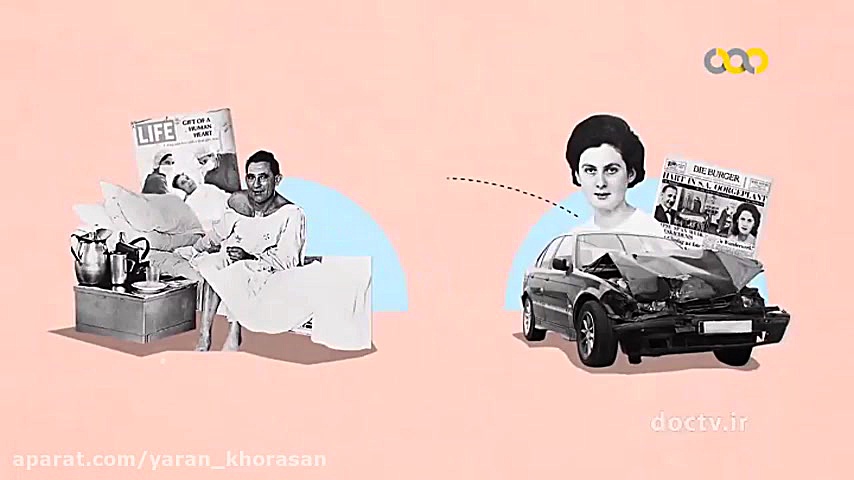 موشن گرافی اولین ها با موضوع اولین عمل پیوند قلب تاریخ ایران کلینیک پوست