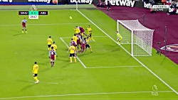 خلاصه بازی وستهام 1 - آرسنال 3