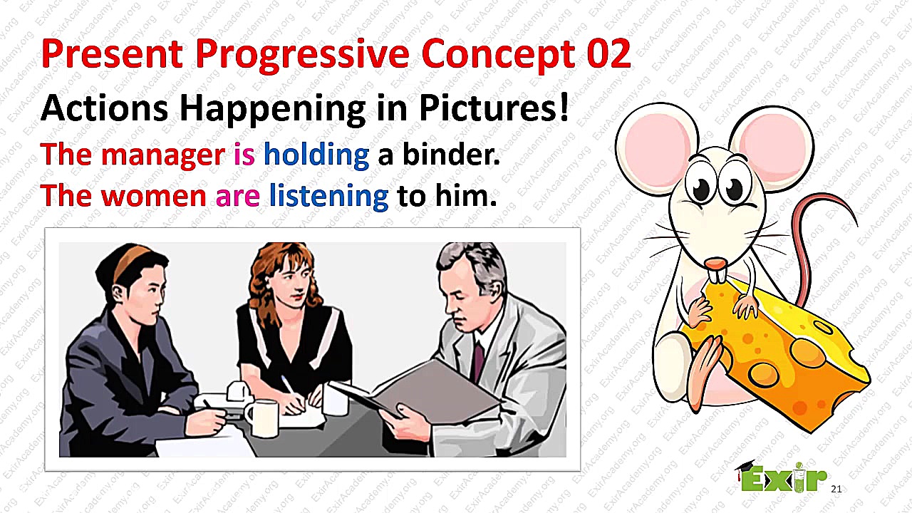 کاربرد یا مفهوم دوم حال استمراری گرامر انگلیسی زمان74ثانیه