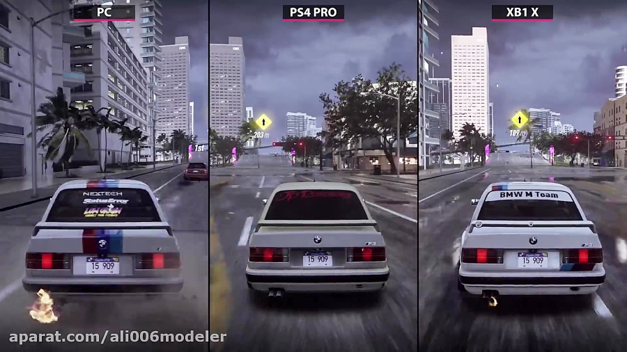 Need for Speed Heat - PC 4K Max vs PS4 Pro vs Xbox One X Graphics Comparison