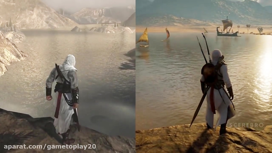 مقایسه بازی های Assassin#039;s Creed 2007 و 2017 Assassin#039;s Creed