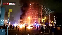 درگیری شدید جدایی طلبان کاتالو...