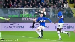 گل پرش هد رونالدو در بازی یوون...