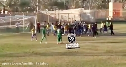 درگیری شدید بین بازیکنان در لی...