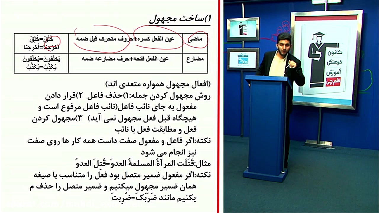 فیلم آموزشی عربی-مهدی اسماعیلی-درس ۶دهم عربی کنکور با دکتر مهدی اسماعیلی