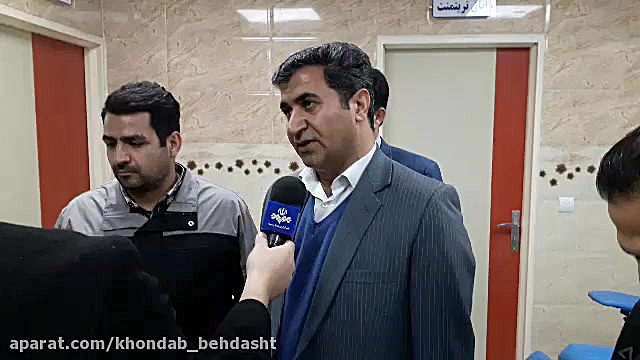 مصاحبه آقای گوهری در خصوص افتتاح بخش دیالیز بیمارستان مهر خنداب ترمیم سوختگی