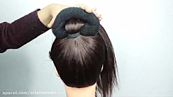 آموزش شینیون عروس ایرانی 2