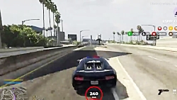 پرواز با ماشین بوگاتی در رول پ...