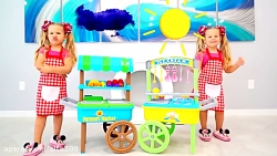 بازی دیانا و روما... بستنی فرو...