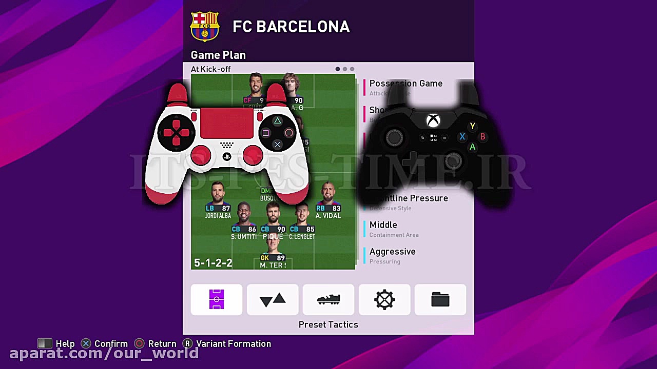 ترکیب فوق پیشرفته بارسلونا در PES2020 (ترکیب شناور!) مد روز