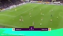 خلاصه بازی برنلی 0 - 2 منچستری...
