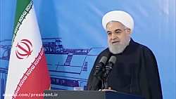 رئیس جمهور در آیین بهره برداری...