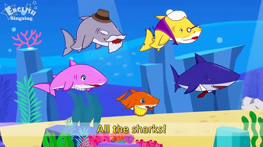 Baby Shark - English cartoon - English Song For Kids