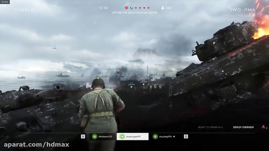 Battlefield 5 Pacific Theater Iwo Jima Raw Gameplay | گیفت مکس | GIFTMAX.IR