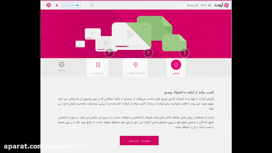 کسب درآمد از آپارات