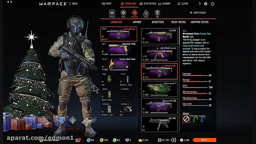معرفی اسلحه Honey Badger در بازی Warface زمان949ثانیه