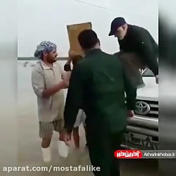 حضور شهید سلیمانی در سیل خوزست...