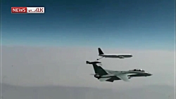 پرواز جنگنده های ارتش بر فراز...