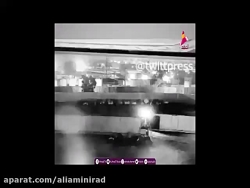 لحظه برخورد موشک به ماشین سردا...