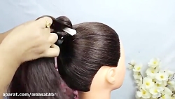 آموزش شینیون عروس مدل ایرانی 2...