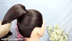 آموزش شینیون عروس مدل ایرانی 2...