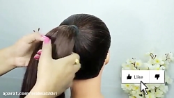آموزش شینیون عروس مدل ایرانی 5...