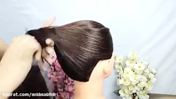 آموزش شینیون عروس مدل ایرانی 3...