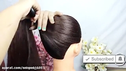 آموزش شینیون عروس مدل ایرانی 3...