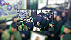 ورود پیکر مطهر سپهبد سلیمانی ب...