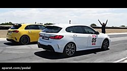 درگ مرسدس A35 با ب ام و M135i...
