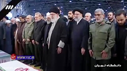 حضرت آیت الله خامنه ای نماز می...