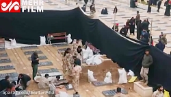 آماده سازی محل خاکسپاری سردار...