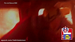 صحنه های دراماتیک از آتش سوزی...