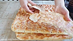 پخت آسان نان کنجد دار در خانه5...