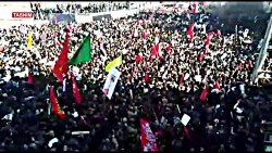 توقف چند باره خودروی حامل پیکر...