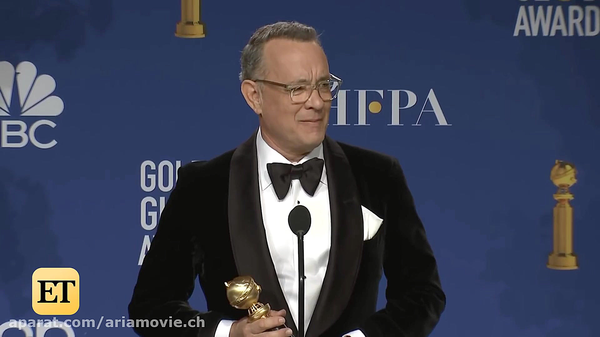 حضور Tom Hanks در گلدن گلوب 2020 (Golden Globe) زمان640ثانیه