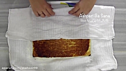 طرز تهیه رولت خامه ای به سبک ق...