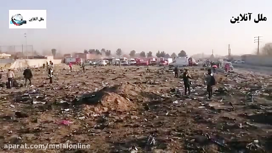 فیلم / سقوط هواپیما اوکراین در شاهدشهر شهریار