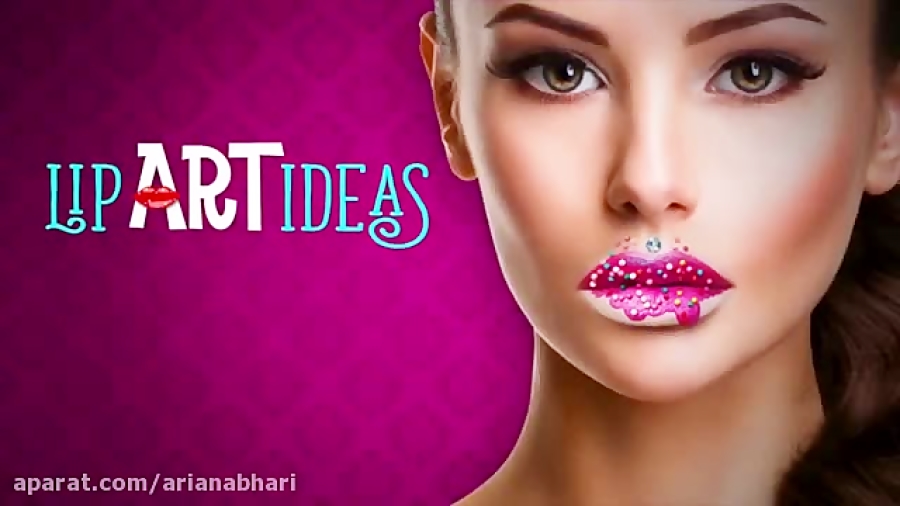 آموزش آرایش لب عروس شماره 13