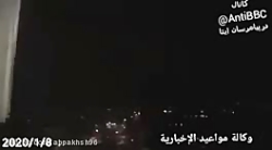 فیلم لحظه برخورد موشک های ایرا...