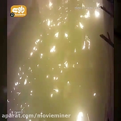 ویدئوی دوربین مدار بسته از سقوط هواپیمای اوکراینی (کیفیت خوب)