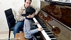شهاب فصیحی و آرتین فرشی۵ساله-سلطان قلبها-آموزش پیانو