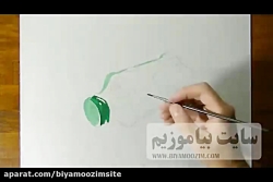 آموزش نقاشی سه بعدی بطری نوشاب...