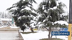 بارش برف زمستانی در مازندران