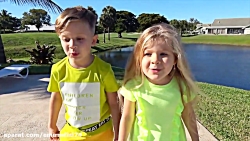 دیانا و روما با اسباب بازیهای...