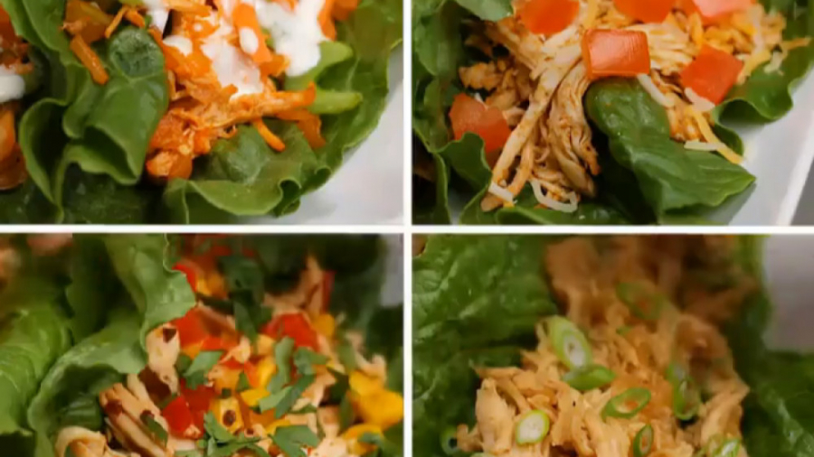 آشپزی سالم - ۴ طعم متفاوت مرغ با پوشش کاهو - کلینیک لاغری سیبیتا