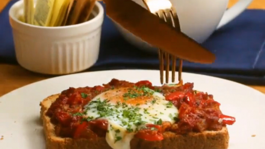 آموزش آشپزی - تست تخم مرغ و سبزیجات - کلینیک لاغری سیبیتا