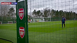 حواشی تمرینات آرسنال زیر نظر س...